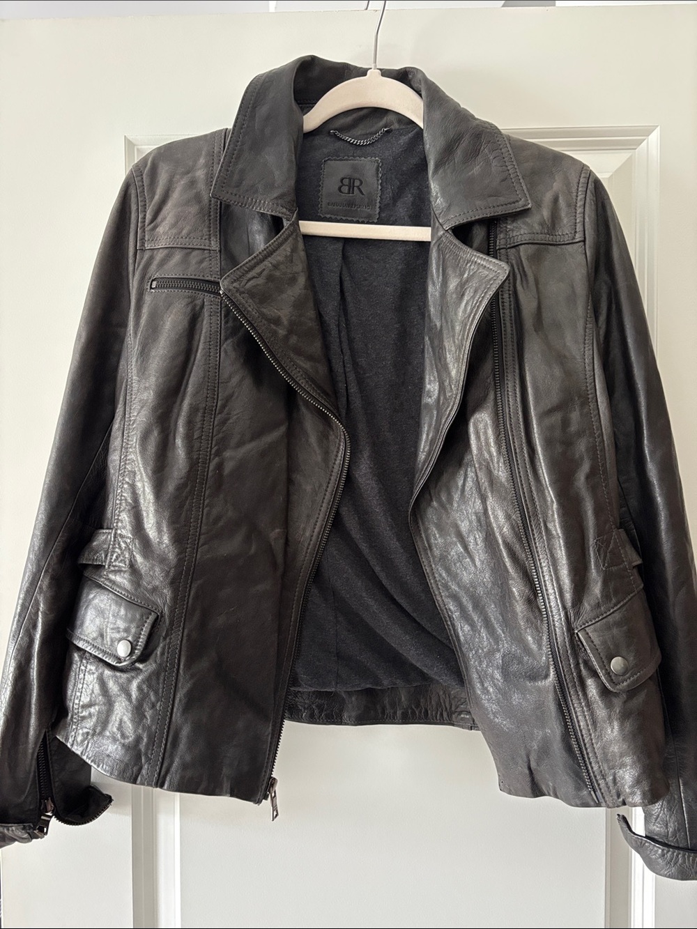 Banana Republic Black Leather Jacket